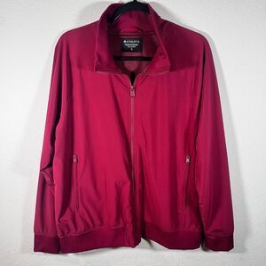 Athleta Brooklyn Bomber Jacket Cranberry Red Athleisure Women’s Size XL